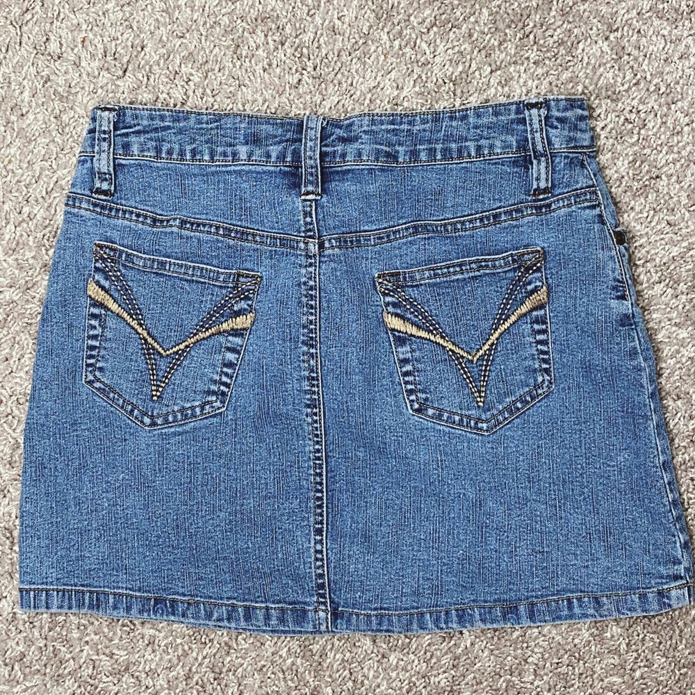 Stretchy Cute Jean Mini Skirt